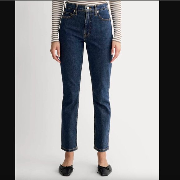 Everlane Denim - Everlane The Original Cheeky Jean - size 25, Indigo Rinse